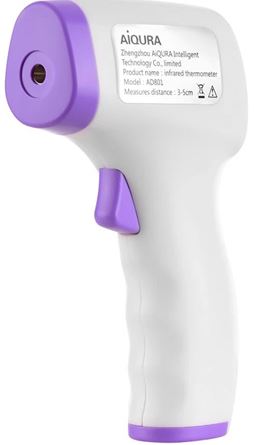 3-AiQURA Non-contact Infrared Forehead Thermometer