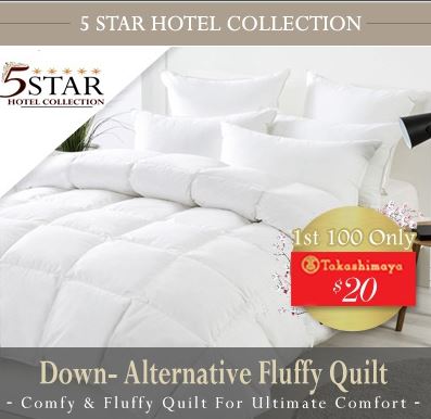 1-5 Star Hotel Collection Fluffy Quilt